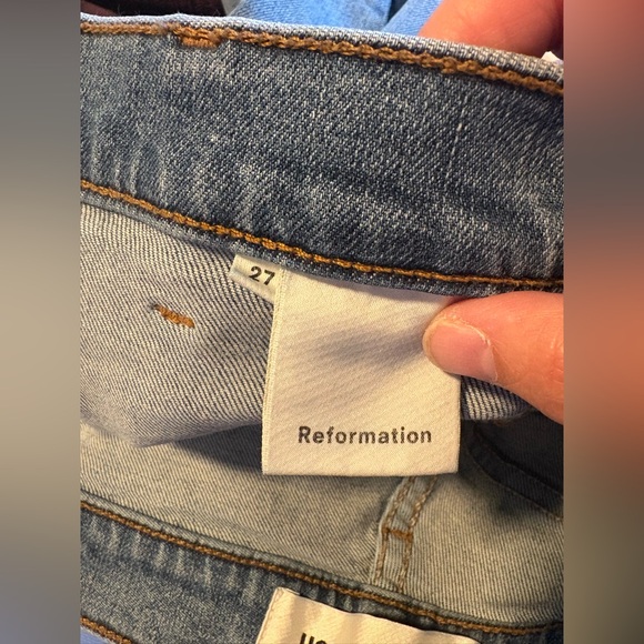 Reformation Crop Patch Pocket Jeans size 27 - Picture 4 of 4